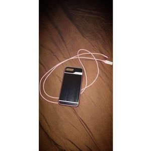 iPhone 6+ phone case and cord
